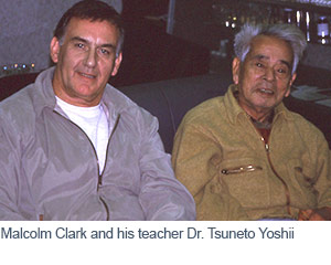 Photo of Malcolm Clark and his teacher Dr. Tsuneto Yoshi Photo of Malcolm Clark and his teacher Dr. Tsuneto Yoshi